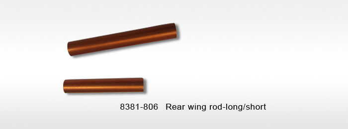 8381-806 Rear wing rod-long/short